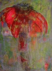 Echinacea I. Acryl Mischtechnik auf Leinwand, 100x80